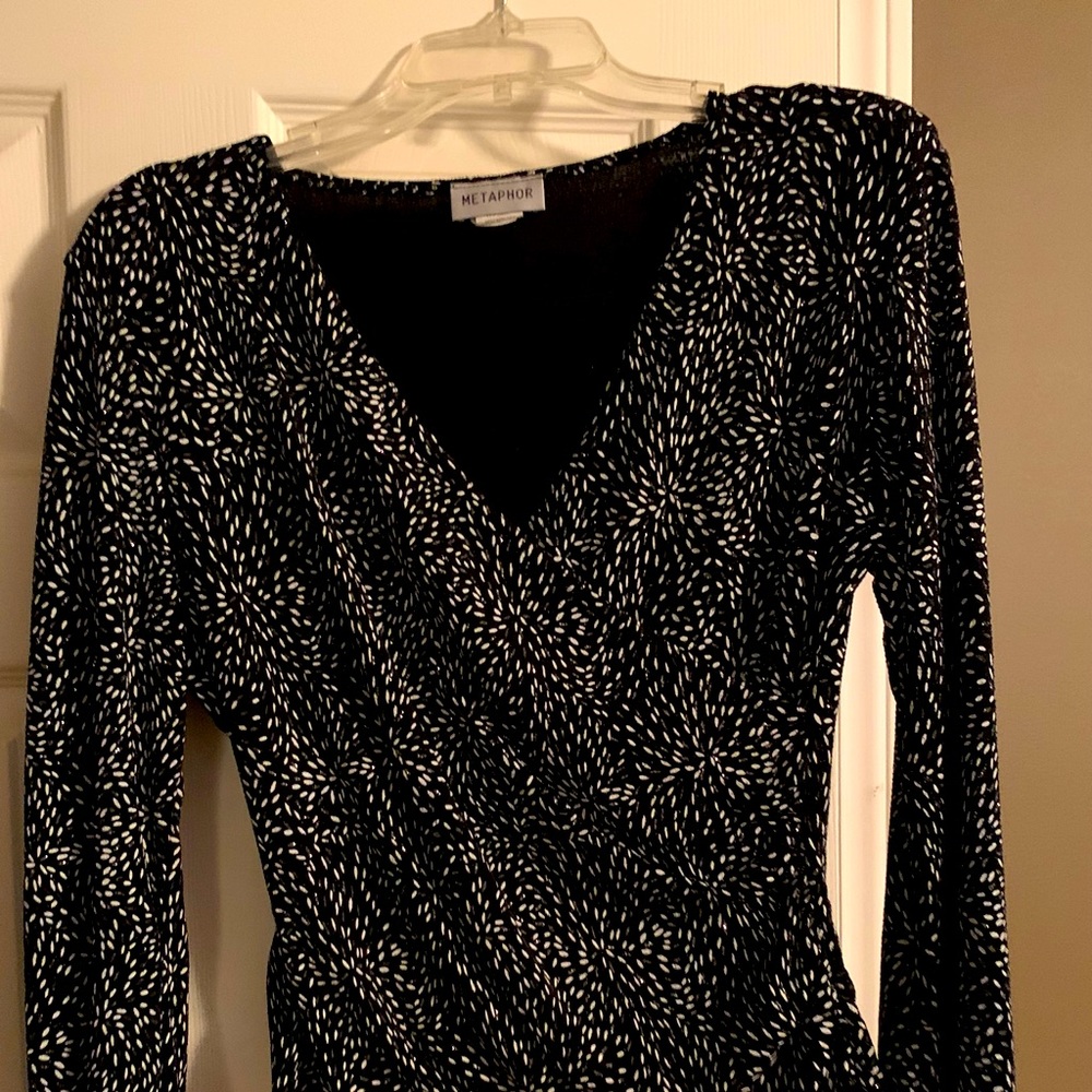 Sparkly black and silver top